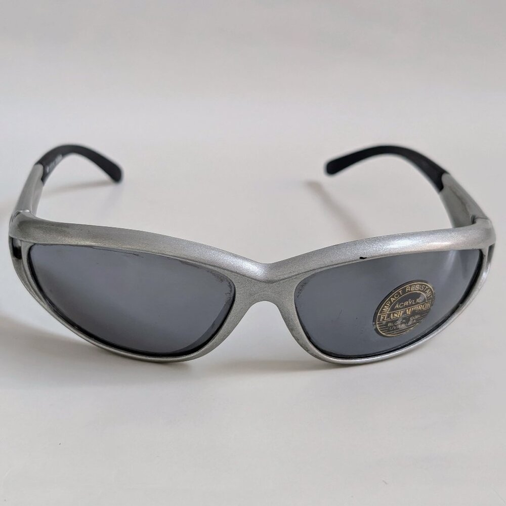 NWT Vintage 90's PC Rectangle Sporty Sunglasses (S. Silver)
